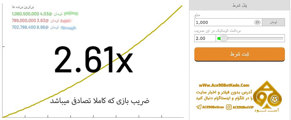 بازی انفجار آس 90 بت