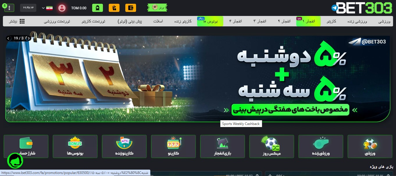 بت ۳۰۳ فارسی